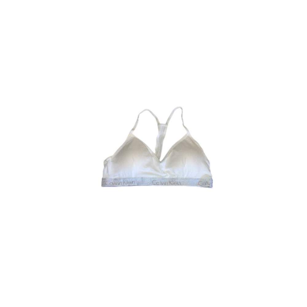 Calvin Klein White Triangle Bra - Women’s Size Large